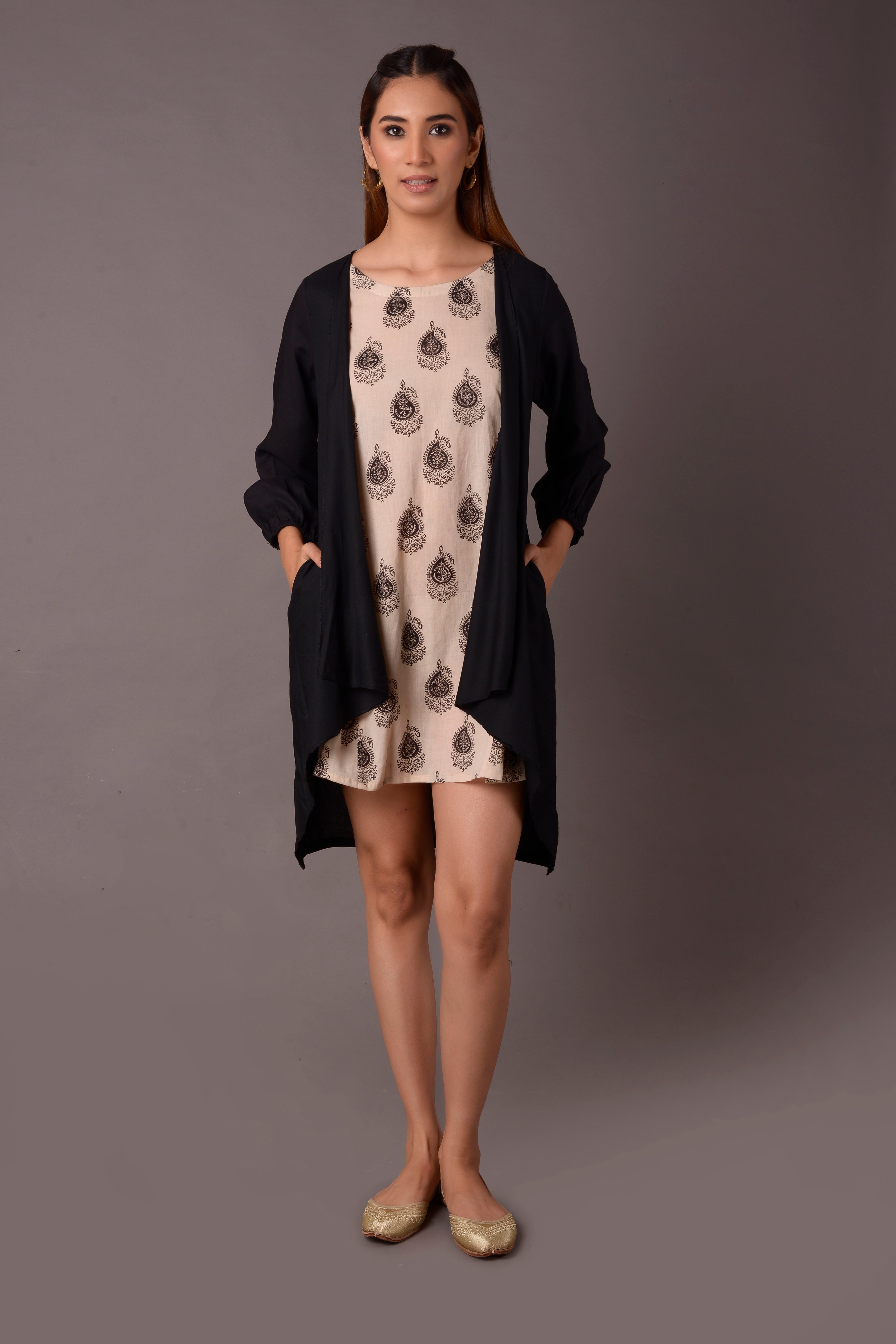COTTON VISCOSE SHRUG