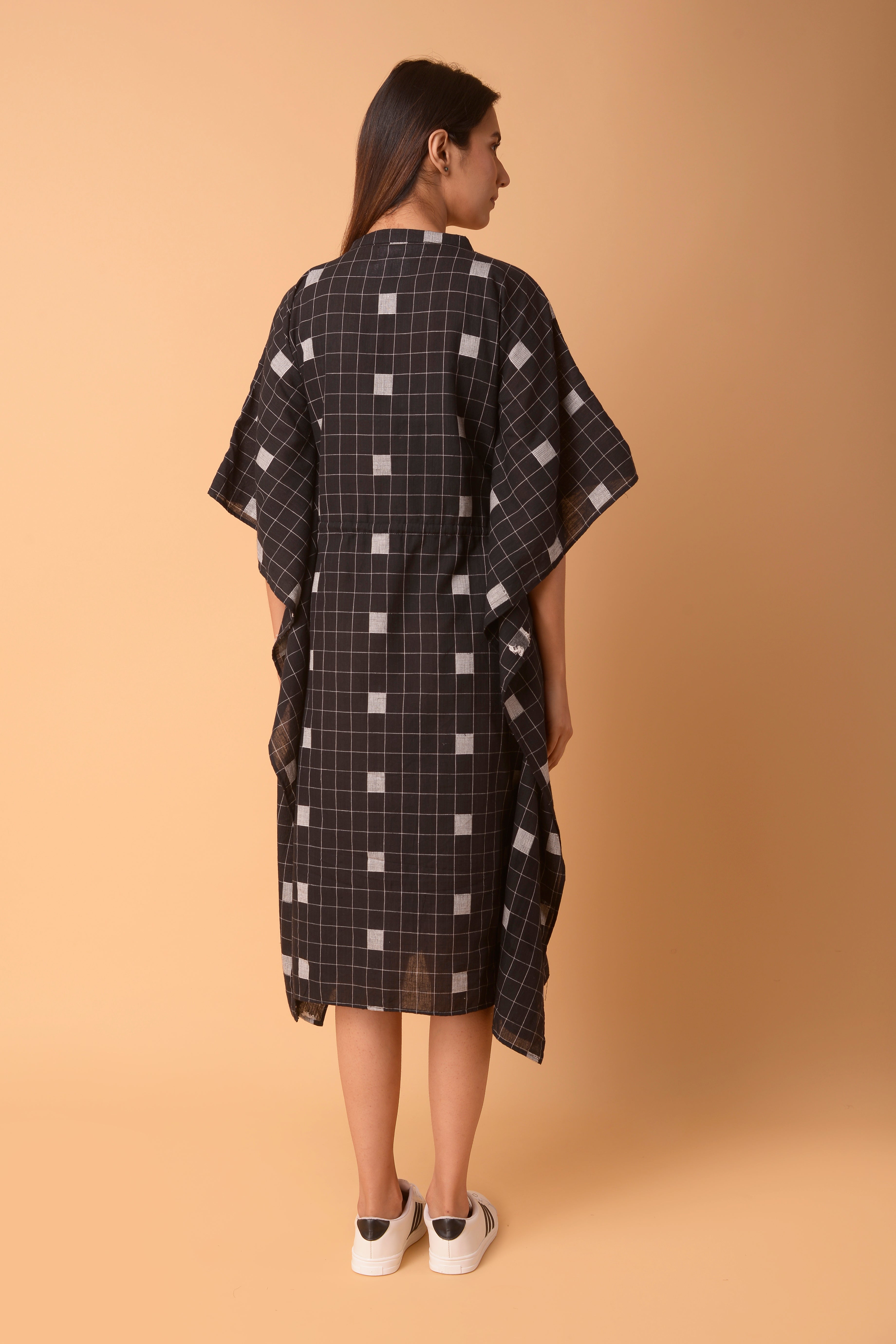 BLACK COTTON KAFTAAN