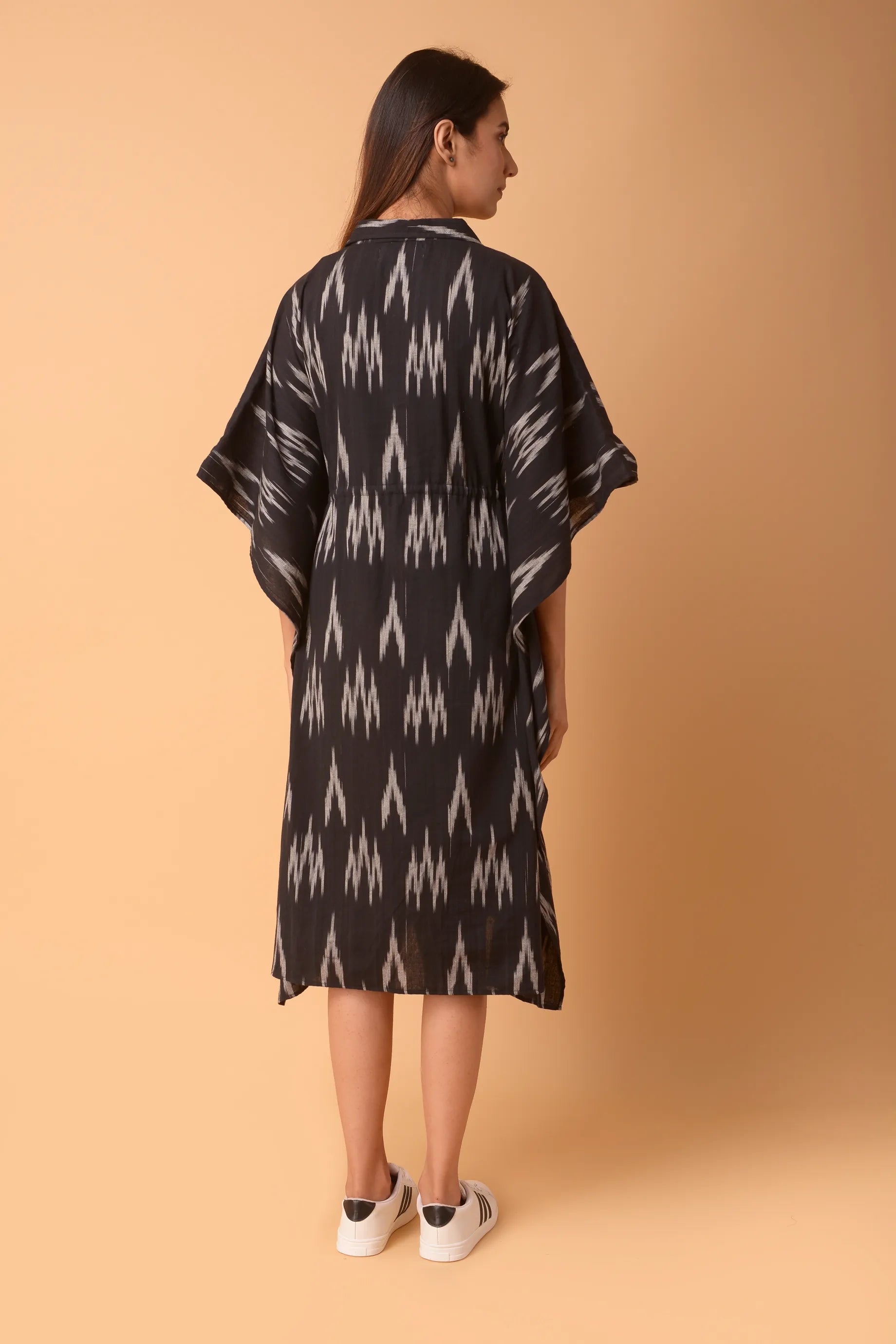 BLACK COTTON KAFTAAN