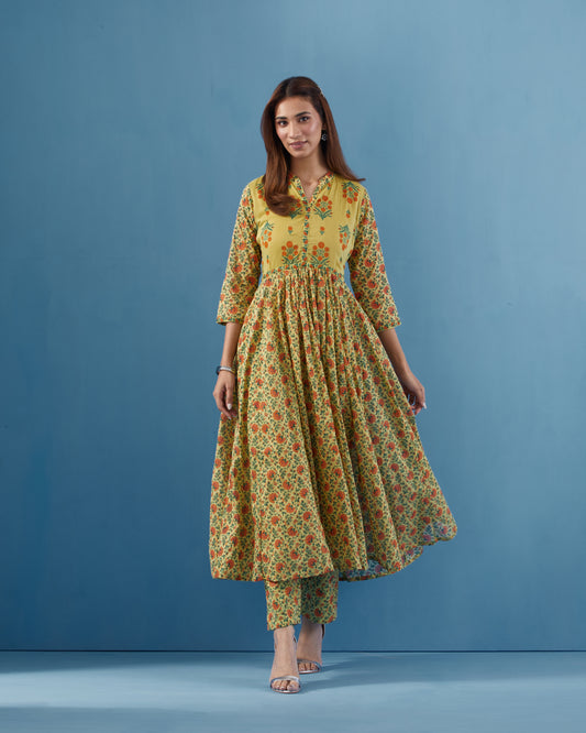 ANARKALI KURTA WITH PANTS