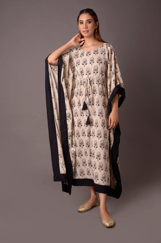 COTTON PRINTED KAFTAAN