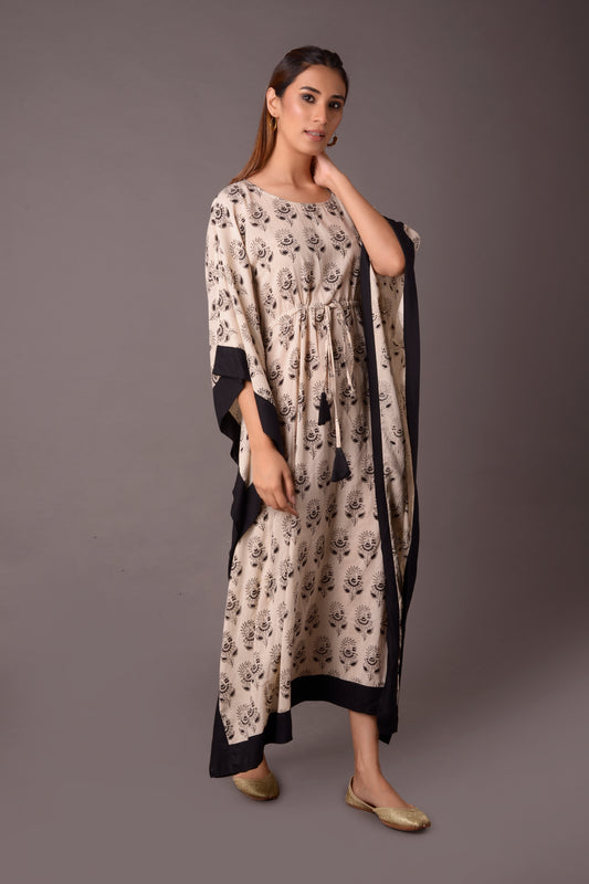 COTTON PRINTED KAFTAAN